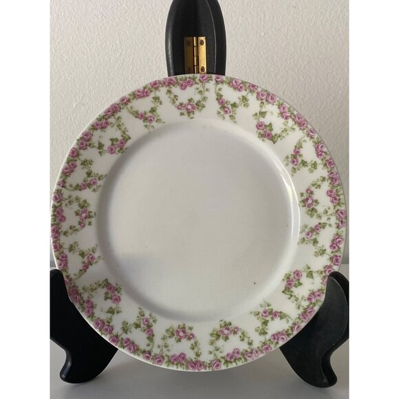 Vienna Austria Pink Rose China Salad Plate approx.7.5in Round Vintage - Picture 3 of 9